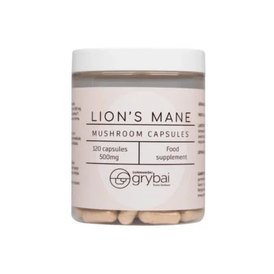 Liuto karciai (Lion's Mane) kapsules 120vnt.